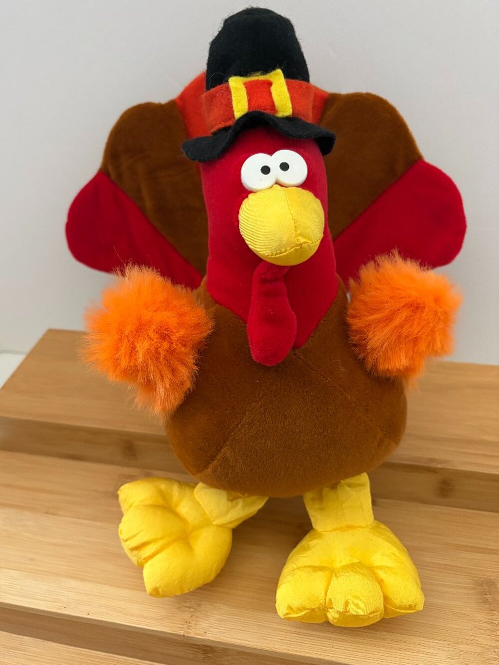 Gibson Greetings Mr. Gobbles Turkey Thanksgiving 9 Inch 1994 Stuffed Animal Toy